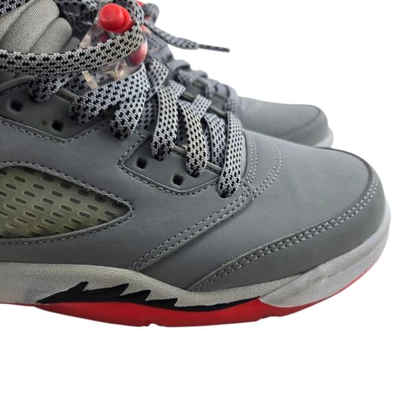 Nike Air Jordan 5 Retro GG Sneakers Youth 7 Hot Lava Grey Sports Athletic - Picture 4 of 12